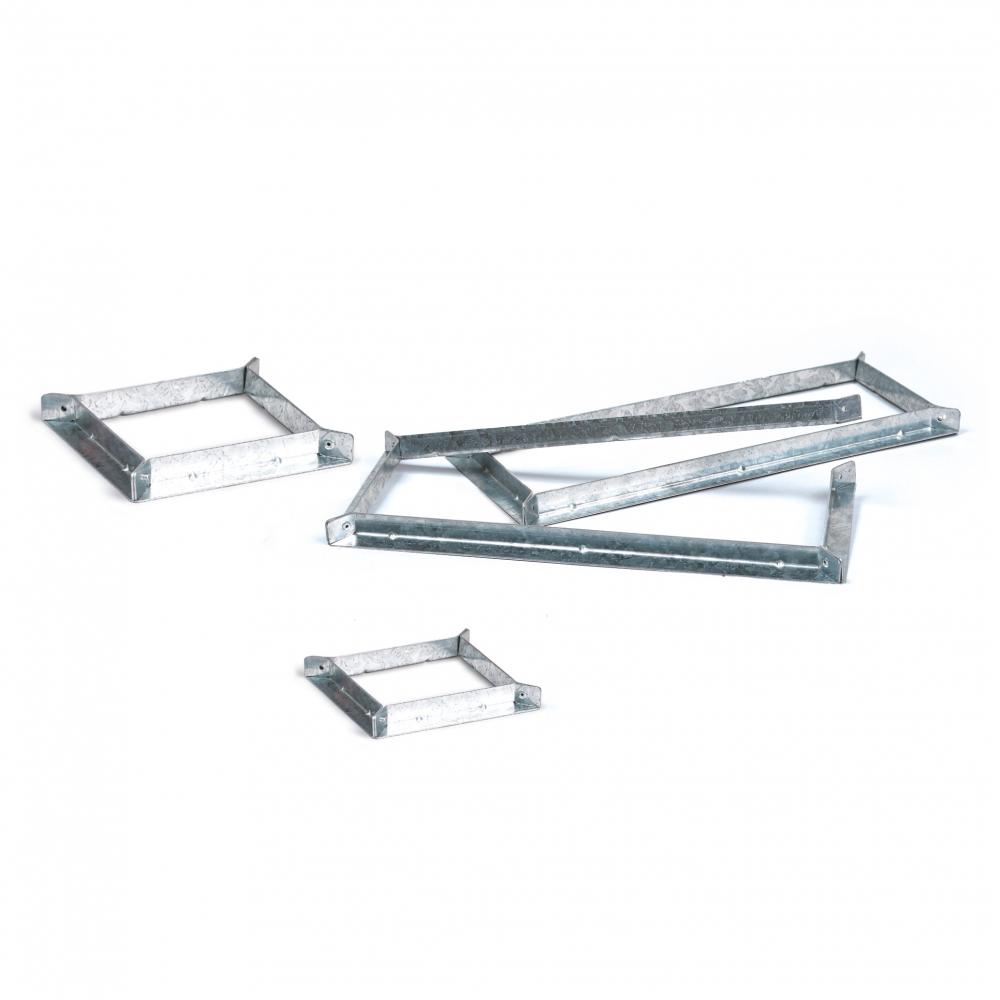 3M™ Fire Barrier Square Pass-Through Single Mounting Brackets, PT4SMB, pair, 4 in