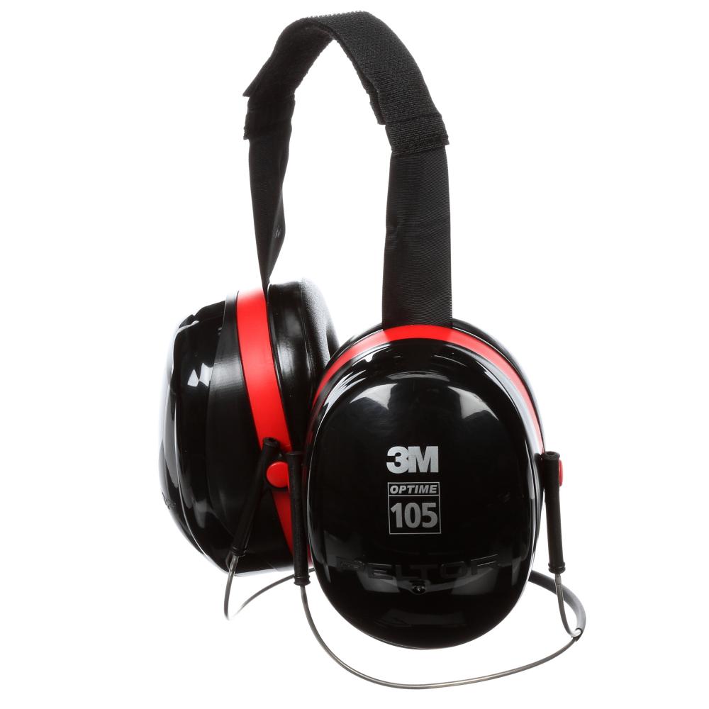 3M™ PELTOR™ Optime™ 105 Earmuffs, H10B, behind-the-head, 10 pairs per case