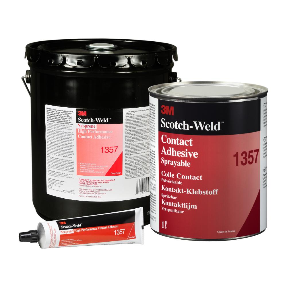 3M™ Scotch-Weld™ Neoprene High Performance Contact Adhesive, EC-1357, grey-green, 5 oz tube