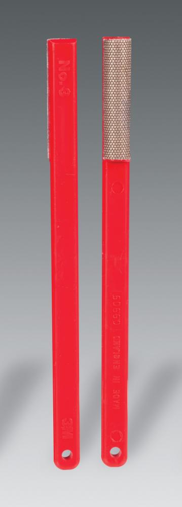 3M™ Flexible Diamond Hand File, 6210J, M74, red, 1 3/4 in x 1/2 in (44.5 mm x 12.7 mm), 10/pack