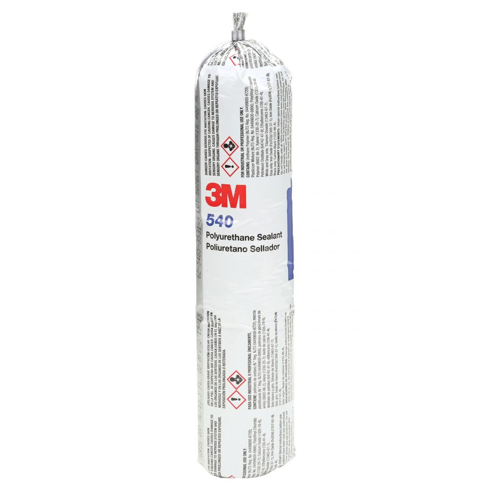 3M™ Polyurethane Adhesive Sealant 540, Gray, 400 mL, Sausage Pack, 12/Case