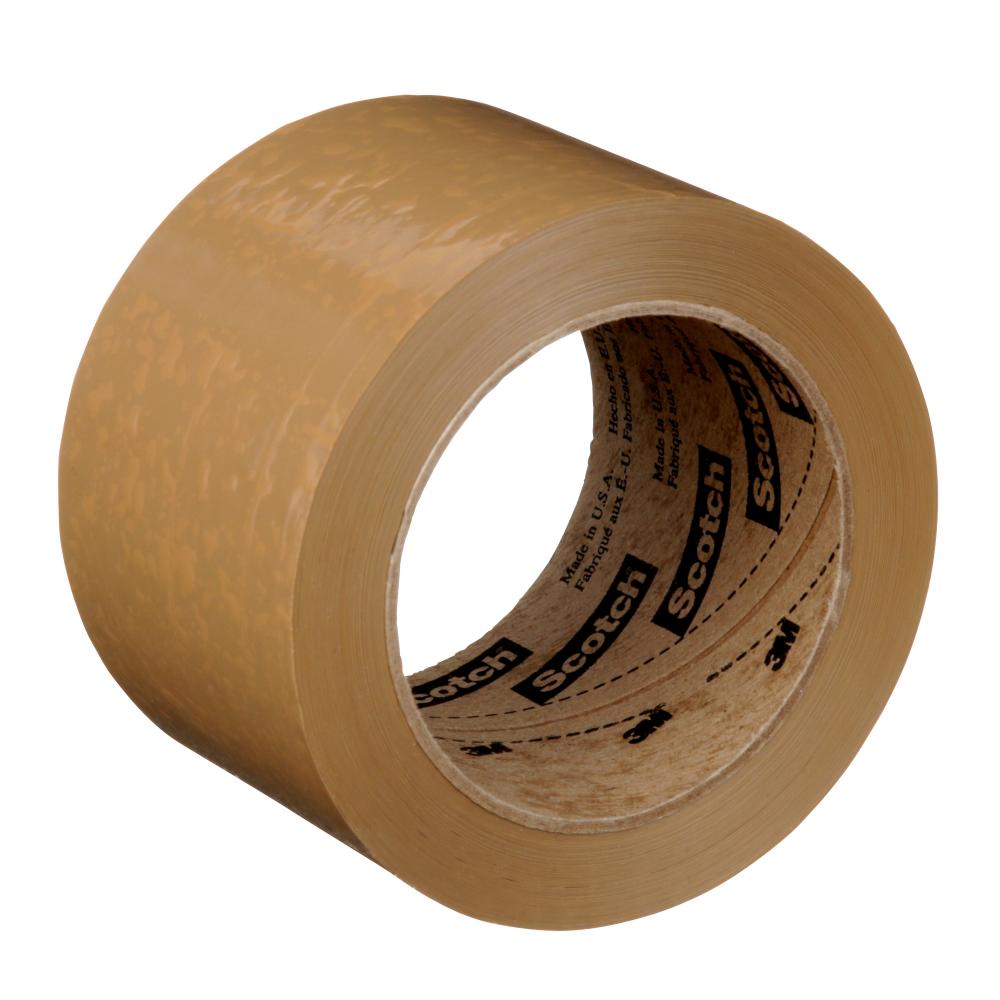 Scotch® Box Sealing Tape 371, Tan, 72 mm x 100 m, 24/Case