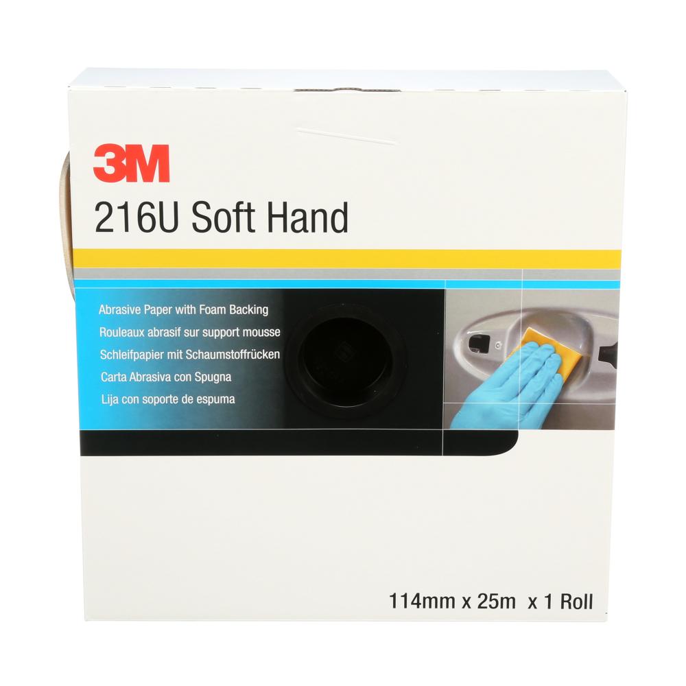 3M™ Precut Soft Hand Rolls, 216U, 50335, P320, 4.5 in x 27.34 yd. (11.4 cm x 25 m)