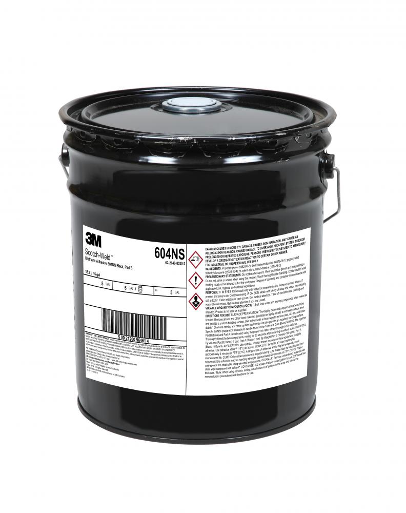 3M™ Scotch-Weld™ Urethane Adhesive, 604NS, black, part B, 5 gal. (19 L)