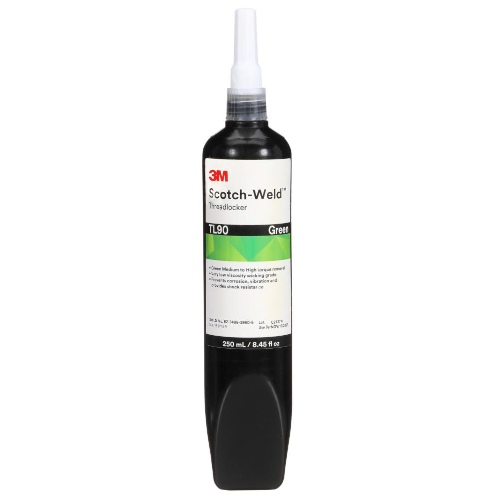 3M™ Scotch-Weld™ Threadlocker, TL90, green, 8.45 fl. oz. (250 ml)