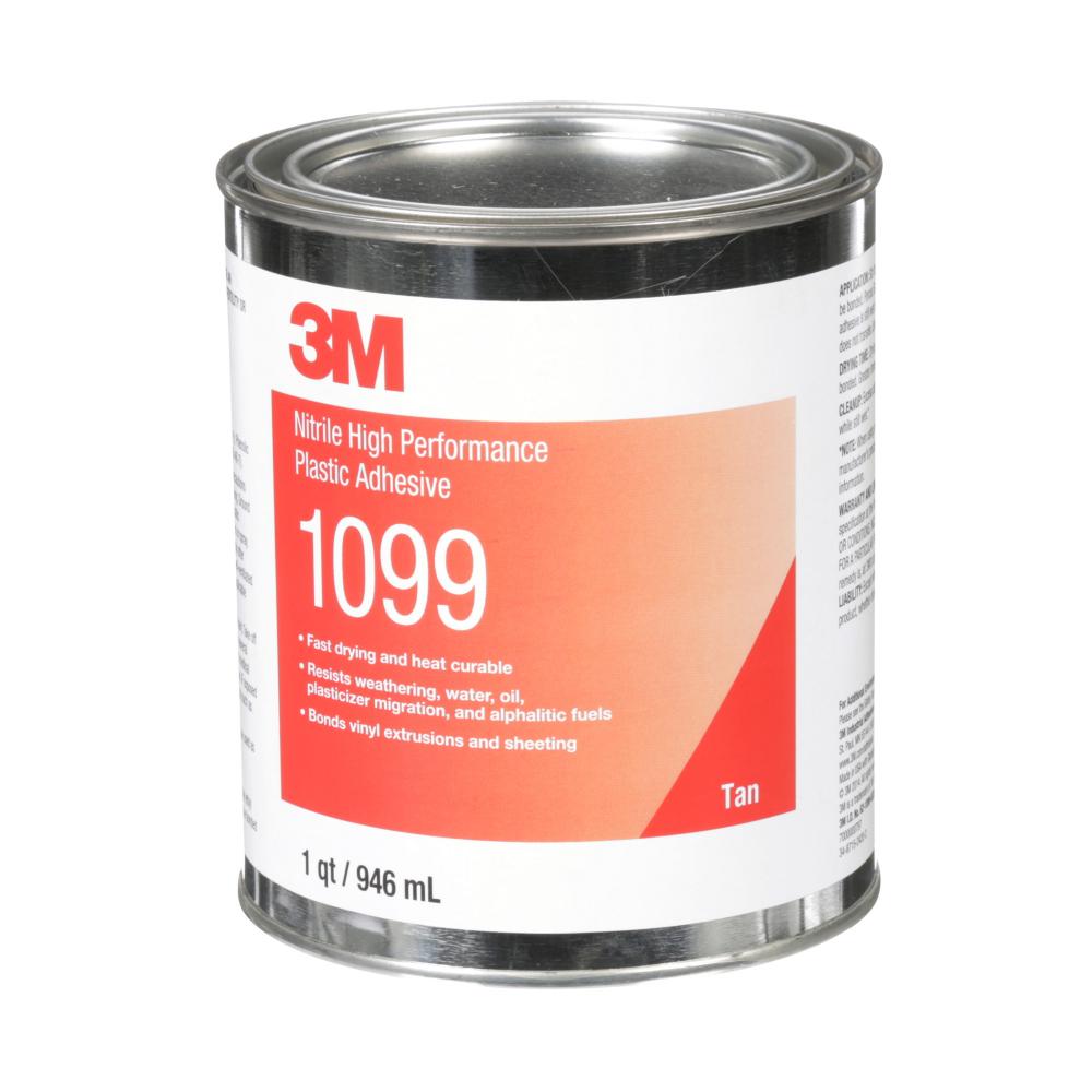 3M™ Nitrile High Performance Plastic Adhesive, 1099, tan, 1 qt (0.95 L)