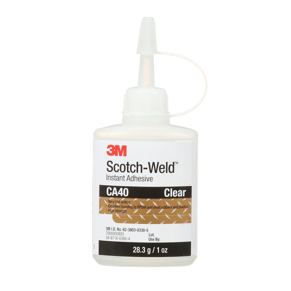 3M™ Scotch-Weld™ Instant Adhesive, CA40, yellow, 1 oz (28.3 g)