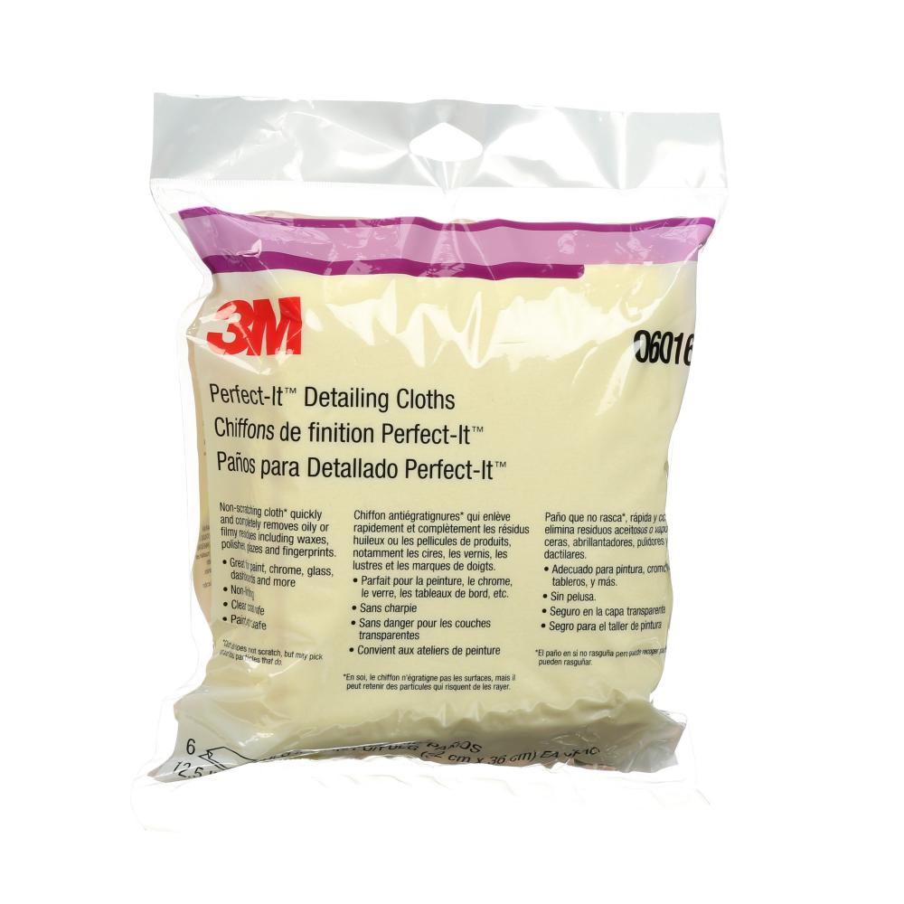 3M™ Perfect-It™ Detailing Cloths - Yellow, 6 cloths per pack