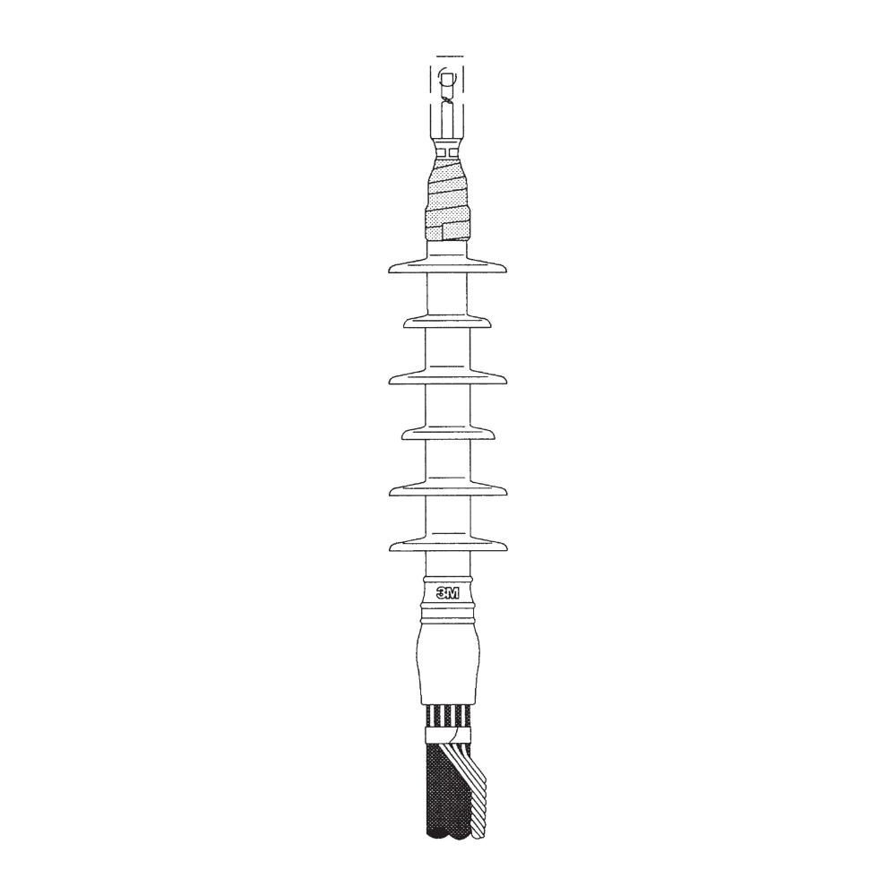 3M™ Cold Shrink QT-II Outdoor Termination Kit 5652, 1/Kit