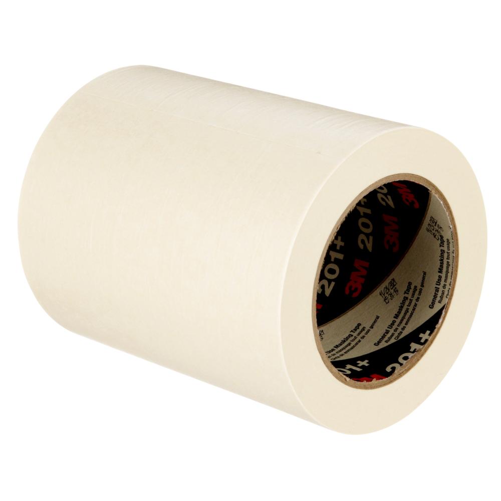 3M™ General Use Masking Tape, 201+, tan, 144 mm x 55 m