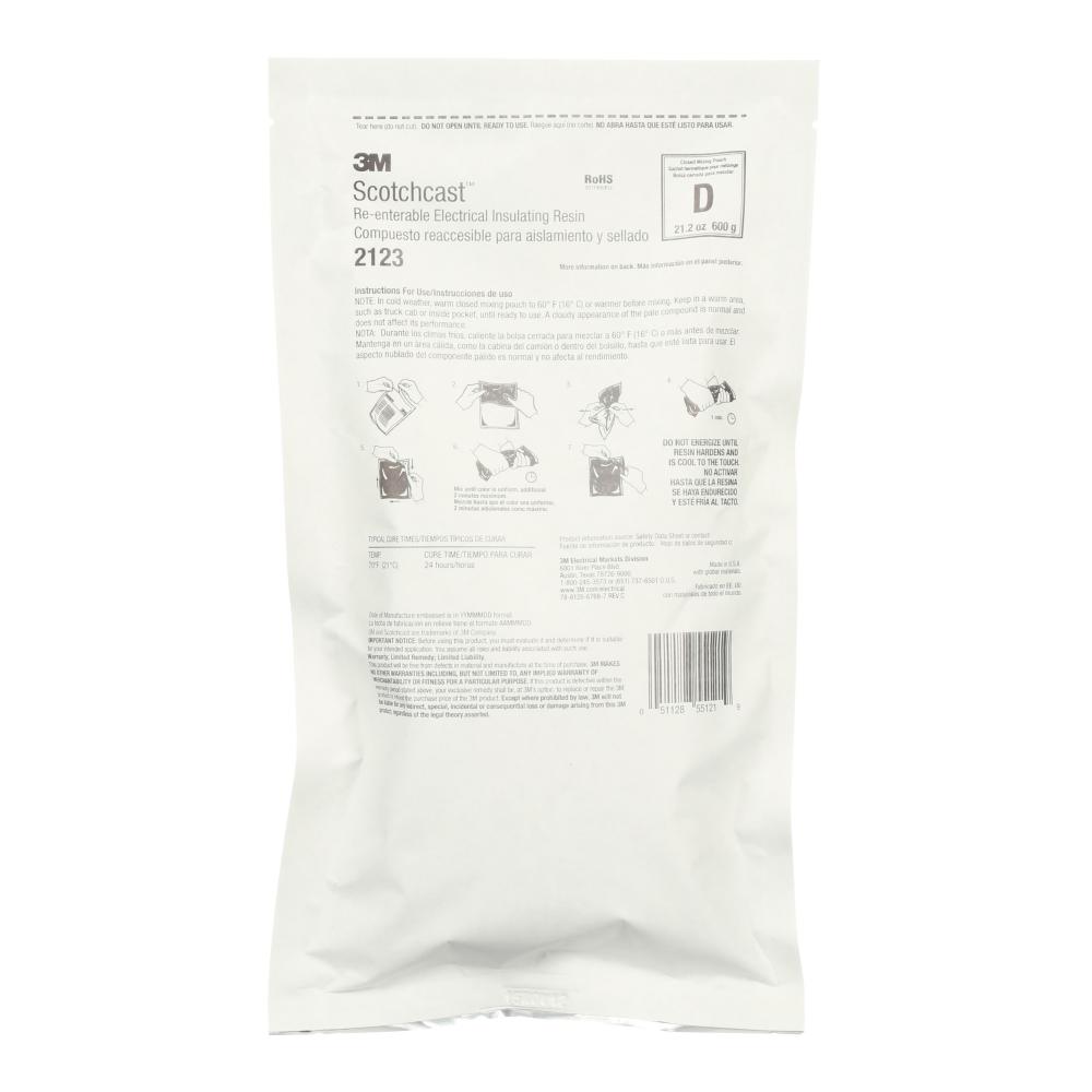 3M™ Scotchcast™ Reenterable Electrical Insulating Resin 2123D, 21.2 oz (600 g)