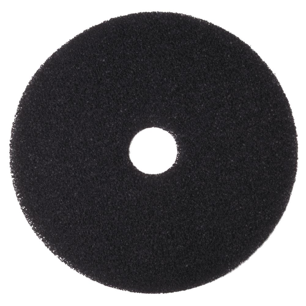 7200PLG Black Stripping Pads, 17 in (432 mm)