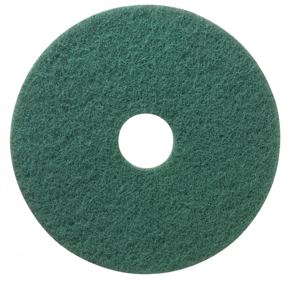 5400PLG Green Scrubbing Pad, 12 in, 5/case