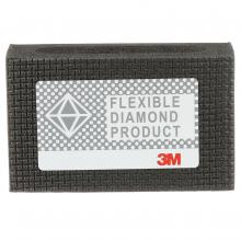 3M 7000045665 - 3M™ Flexible Diamond Hand Lap, 6200J, M125, 2 1/4 in x 3 3/4 in (57.2 mm x 95.3 mm), 10/pack