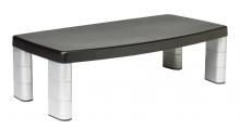 3M 7100045893 - 3M™ Adjustable Monitor Stand MS90B, Black & Silver, Extra Wide, 12 in x 20 in x 5.875 in