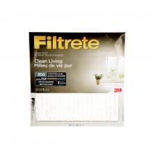 3M 7000138334 - Filtrete™ Clean Living Basic Dust Filter, MPR 300, 20 in x 20 in x 1 in