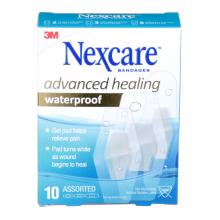 3M 7100229372 - Nexcare™ Advanced Healing Waterproof Bandages AWB-10-CA, Assorted Sizes, 10/Pack