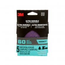 3M 7100200065 - 3M™ Ultra Durable Detail Sanding Sheets, 60 grit, Mouse4pk60, 4/Pack