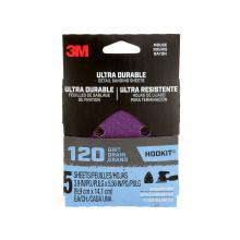 3M 7100200061 - 3M™ Ultra Durable Detail Sanding Sheets, 120 grit, Mouse5pk120, 5/Pack