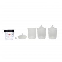 3M 7010029845 - 3M™ PPS™ Lid & Liner Kits, 16325, large 28 fl oz (850 mL) w/125u full dia, 25 Lds & Lnrs/Kit