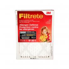 3M 7100038673 - Filtrete™ Allergen Defense Micro Allergen Filter, MPR 1000, 15 in x 20 in x 1 in