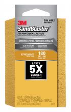 3M 7000047883 - 3M™ SandBlaster™ Sanding Sponge 9564, Dual Angle, 180 Grit, 4 1/2 in x 2 1/2 in x 1 in, 1/Pack