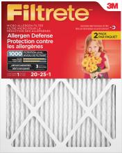 3M 7100233134 - Filtrete™ Micro Allergen Filter 9803DC-2PK, 20 in x 25 in x 1 in, 2/Pack