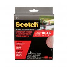 3M 7100110923 - Scotch™ Extreme Fasteners RF6760, 1 in x 10 ft (25.4 mm x 3.04 m), Clear, 1 Set of Strips