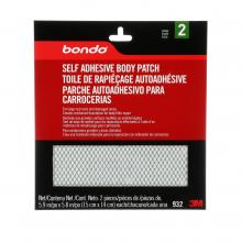 3M 7000120131 - Bondo® Self Adhesive Body Patch, 932, 5.9 in x 5.8 in (69 sq in), 2 per pack