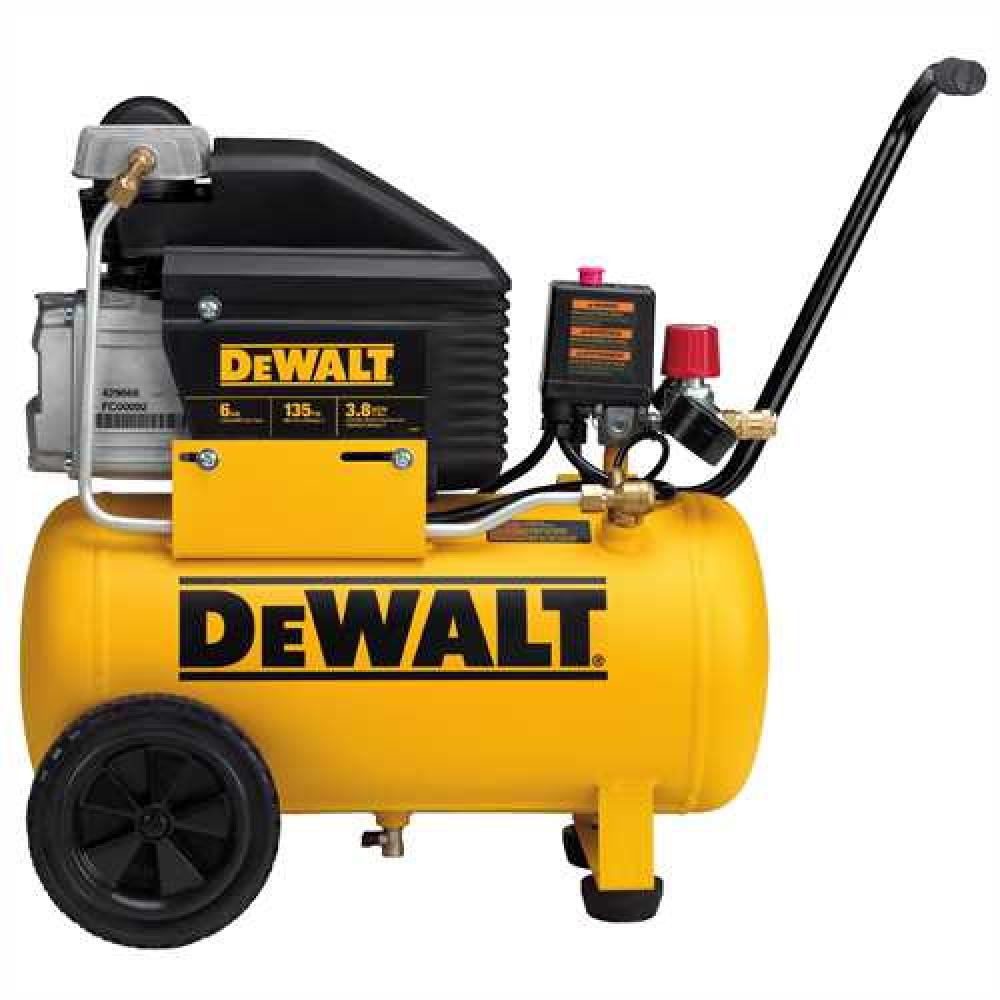 DEWALT 6 Gallon, 135 Max PSI, Horizontal Compressor