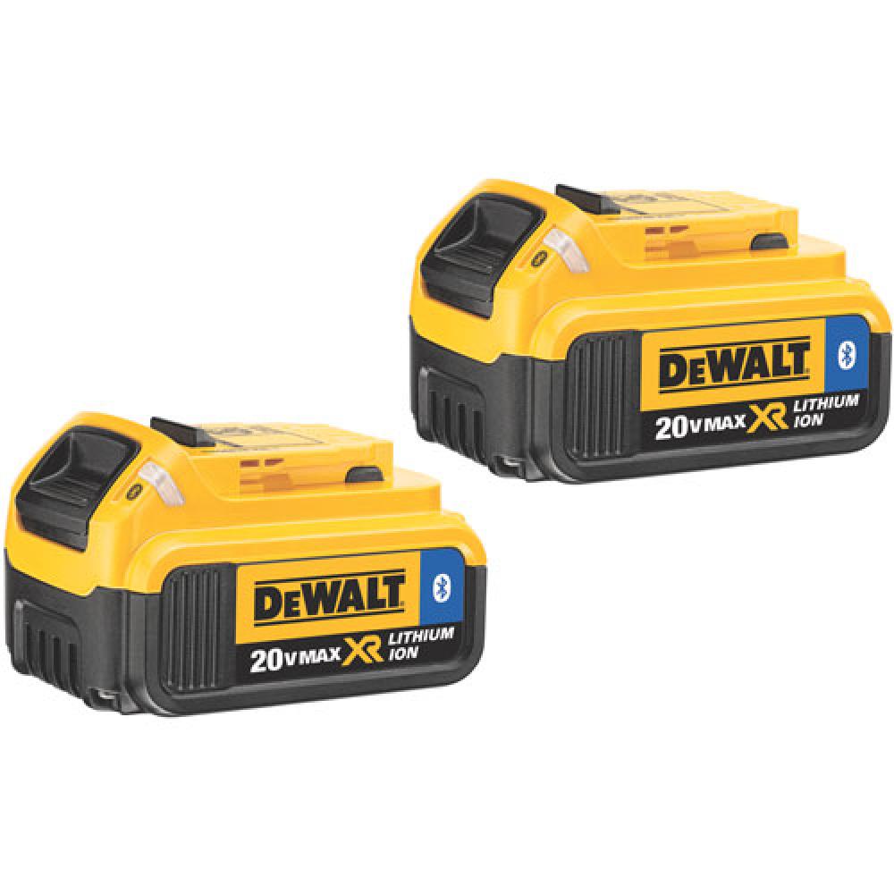 20V MAX* XR LITHIUM ION BATTERY W/ BLUETOOTH (2-PACK)