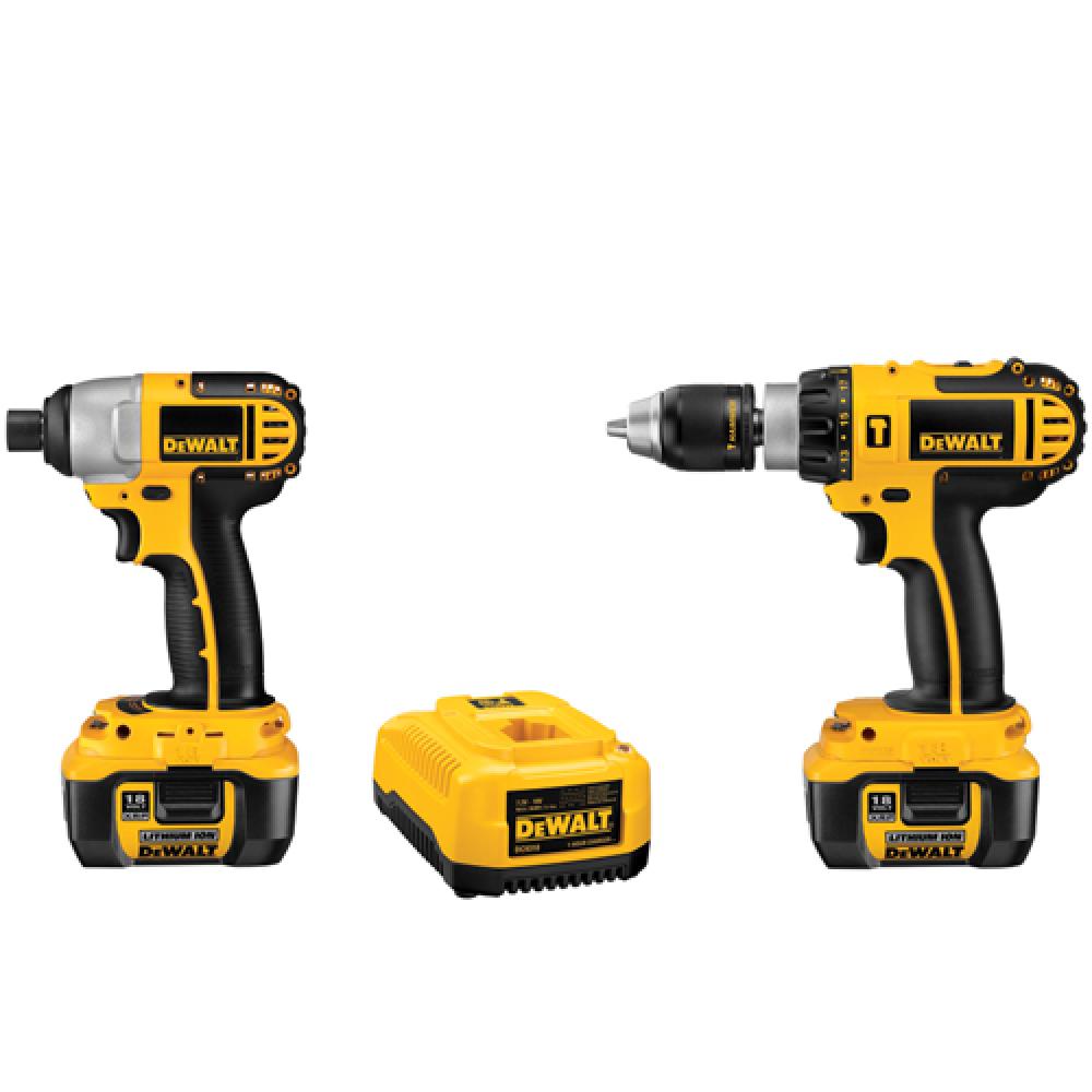 18V Cordless Hammerdrill / Impact Driver Combo Kit with XRP(TM) Li-Ion Battery Packs