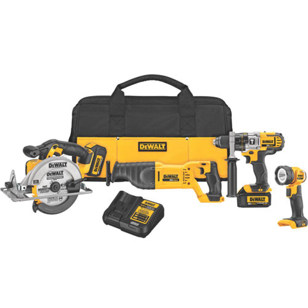 20V MAX* Lithium Ion 4-Tool Combo Kit (3.0 Ah)