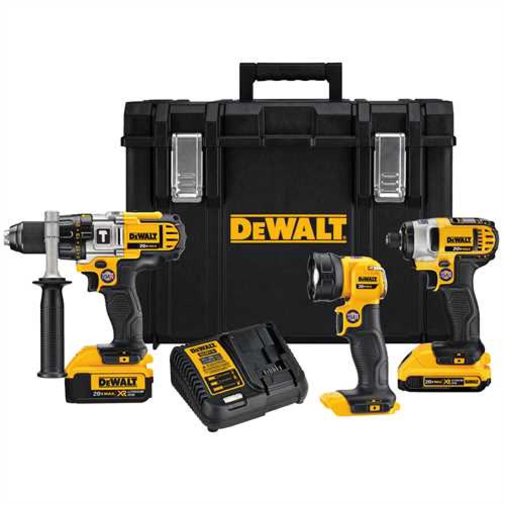 20-Volt Max Lithium-Ion Cordless Combo Kit with Tough Case (3-Tool)