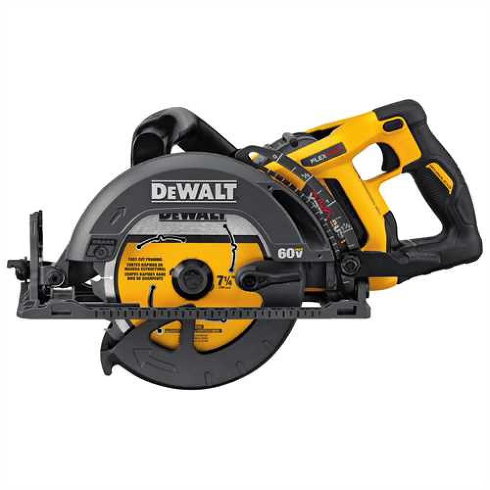 FLEXVOLT(R) 60V MAX* 7-1/4 in. Cordless Worm Drive Style Saw 6.0Ah Battery Kit