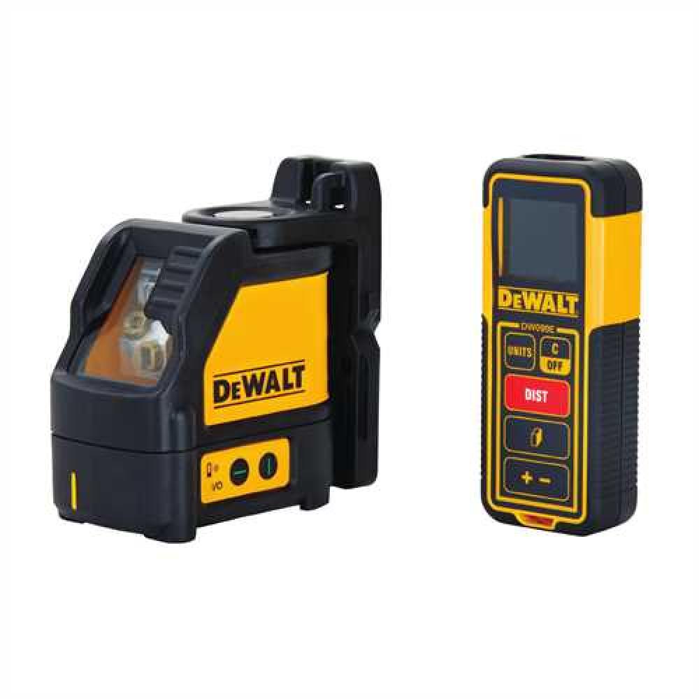 Green Line Laser Level & 100 ft. Laser Distance Measurer