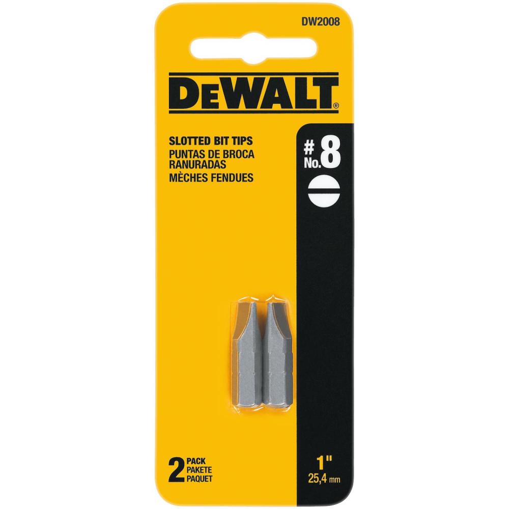 #8  SLOTTED INSERT BIT TIP (2 PK)