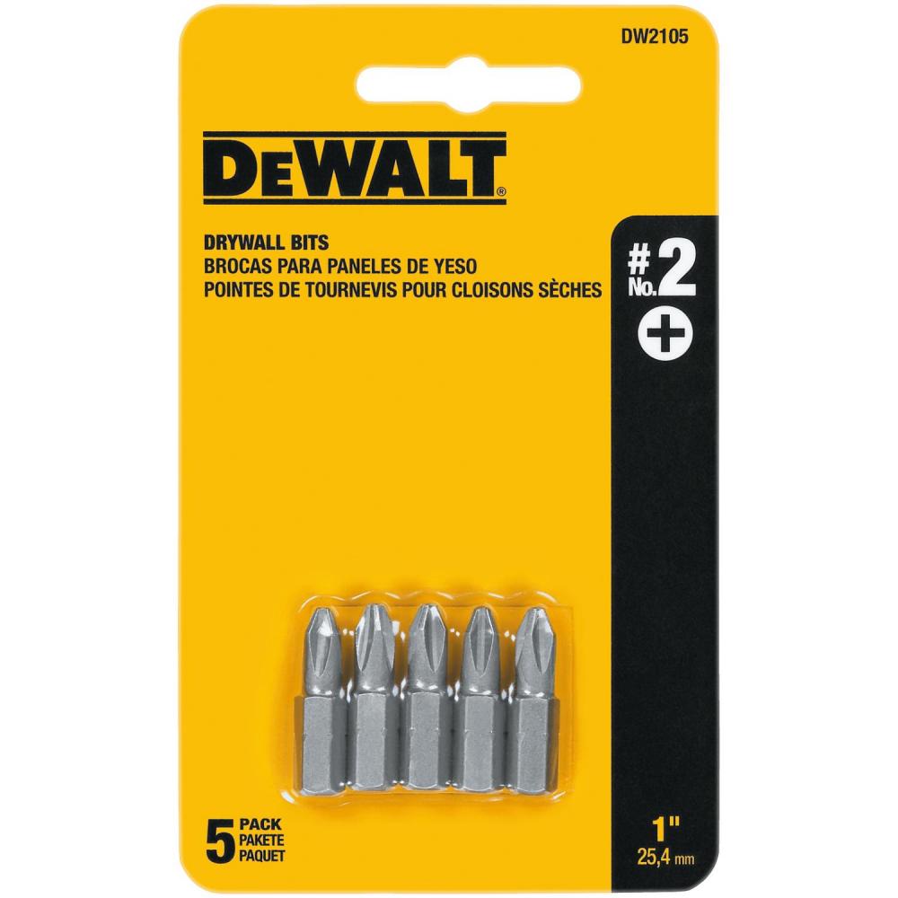 5 PC. #2 DRYWALL BIT TIPS