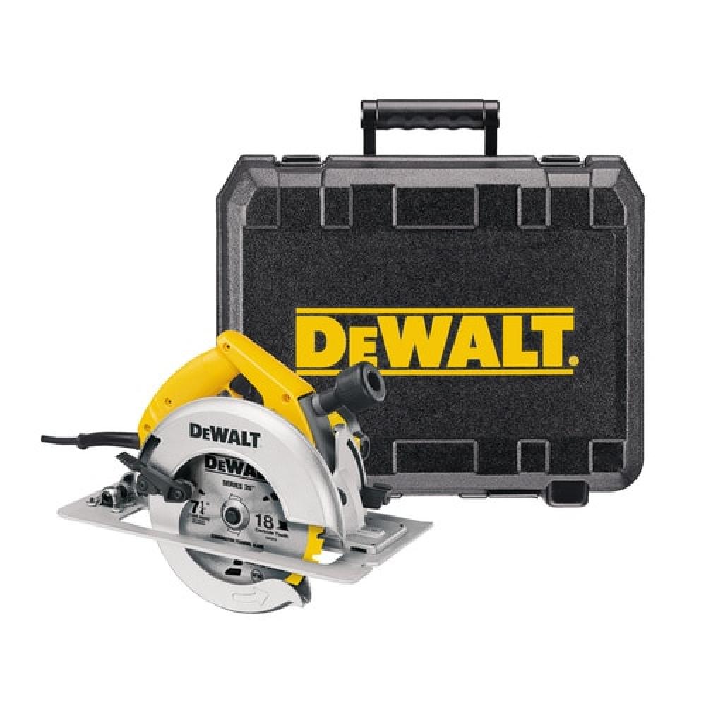 7-1/4&#34; (184mm) Circular Saw Kit with Rear Pivot Depth of Cut Adjustment and Electric Brake