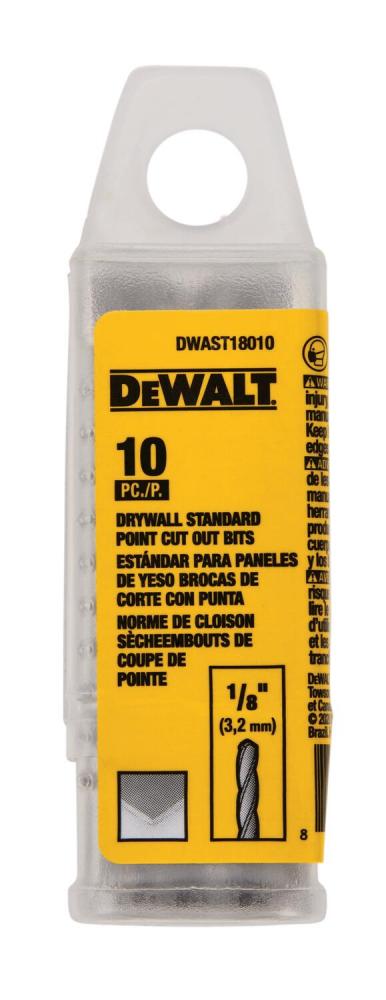 1/8&#34; DWALL PILOTPOINT CUTOUT BIT10