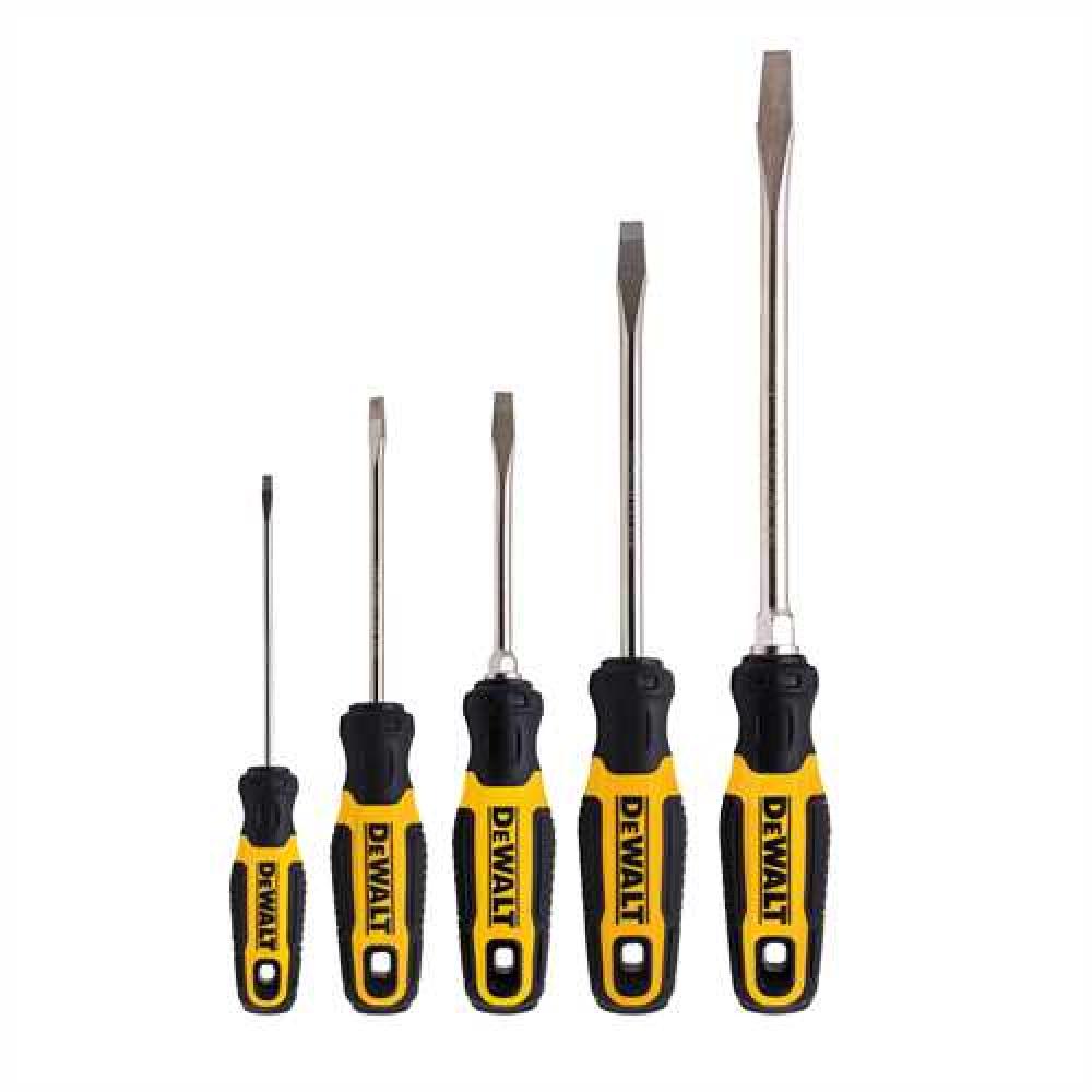 5 Piece Slotted Screwdriver Set