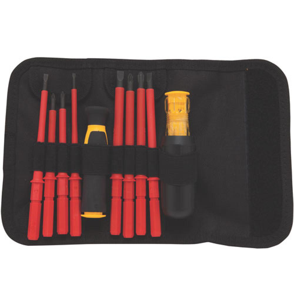 InsulatedÂ Vinyl Grip Screwdriver Set