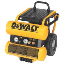 DeWalt D55154 - 1.1 HP Continuous 4 Gallon Electric Wheeled Dolly-Style Air Compressor with Panel