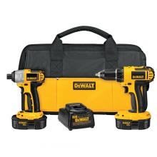 DeWalt DC720IA - 18V Cordless Compact Drill / Impact Driver Combo Kit