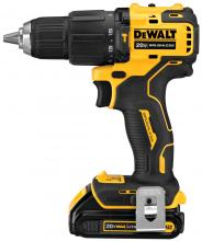 DeWalt DCD709C2 - 20V MAX ATOMIC COMPACT 1/2" HAMMERDRILL/DRIVER W/ 2 BATTERIES AND BAG