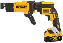 DeWalt DCF620CM2 - 20V MAX XR DRYWALL SCREWGUN (4.0AH) W/ COLLATED ADAPTOR, 2 BATTERIES AND BAG