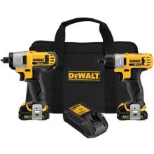 DeWalt DCK210S2 - 12V MAX*  Screwdriver & Impact Driver Combo Kit