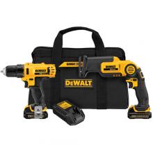 DeWalt DCK212S2 - 12V MAX* Drill/Driver / Recip Combo Kit