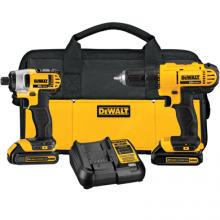 DeWalt DCK240C2 - 20V MAX* Lithium Ion Drill Driver/Impact Driver Combo Kit(1.3 Ah)