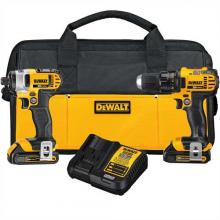 DeWalt DCK280C2 - 20V MAX* Lithium Ion Compact Drill/Driver / Impact Driver Combo Kit (1.5 Ah)